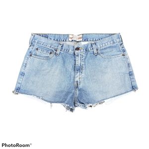 Levi's Signature denim cut off shorts